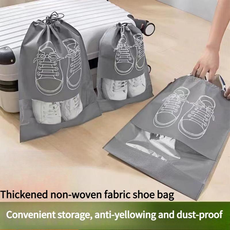 10PCS storage shoe bag dust-proof shoelace shoe bag shoe cover shoe mildew-proof and moisture-proof storage bag shoe bundle mouth rope storage bag