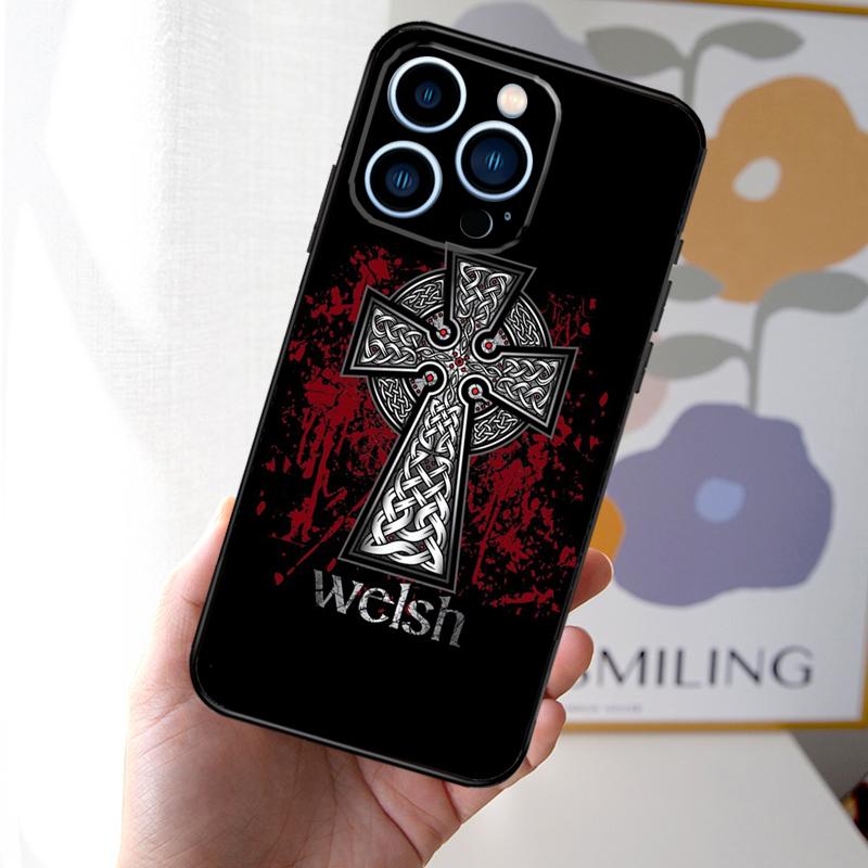 

Celtic Knot Cross Phone Case For iPhone 16 15 14 Plus 13 12 11 Pro Max Mini X XR XS Max 7 8 Soft Cover iPhone 16 Pro