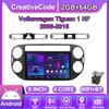 Android Car-Play Car Radio For Volkswagen Tiguan 1 NF 2006 -2016 Multimedia Player Head Unit Stereo GPS Navigation BT WIFI,2+64GB