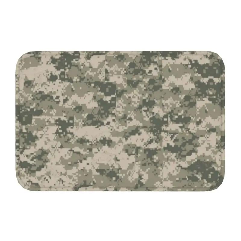Tappetino d'ingresso per porta anteriore, tappeto per pavimenti, tappeto da esterno per bagno, cucina, tappeto per garage, motivo mimetico militare, esercito