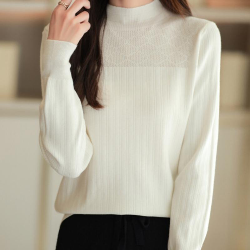 Navava Mock Neck Long Sleeve Knit Nk2387