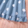 Mädchen Kleid 2024 Neue Kinder Sommer Polka Dot Kurzarm Prinzessin Kleid Kinder Kleidung