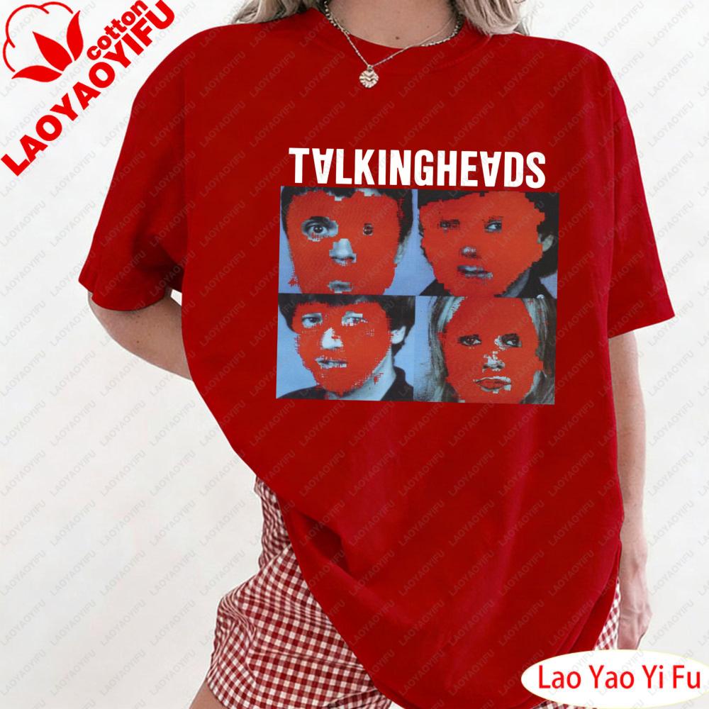 

Stop Making Sense Talking Headvintage Tee Women Redheaded Portrait Clothes Retro Head Portrait Graphic Print T Shirt S