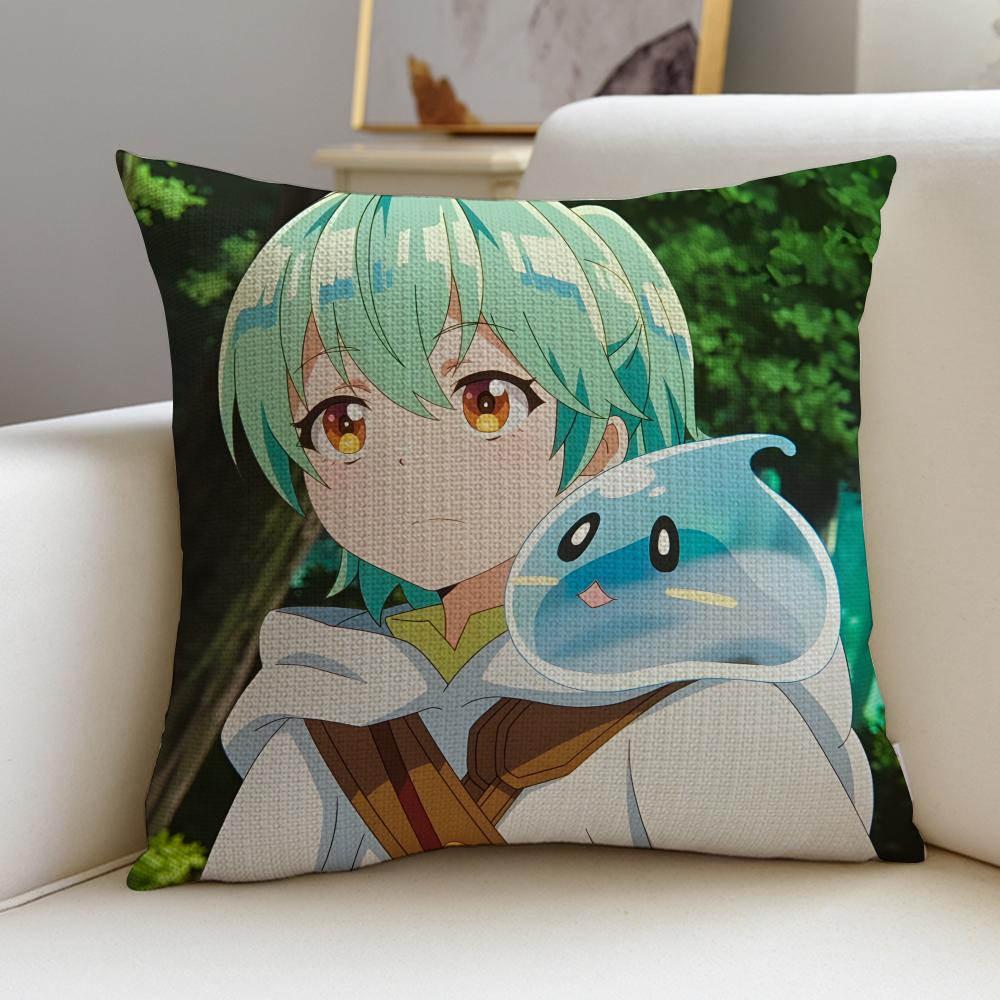 Saijaku Tamer wa Gomi Hiroi no Tabi wo HajimemashitaS Cushion Cover  linen pillowcase square removable and washable cushion