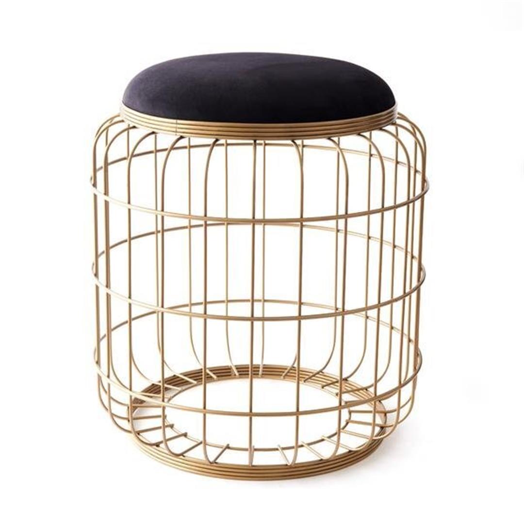 

Пуф Begüsa Camellia Антик / Черный