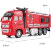 1/32 Alloy Water Tanker Model Simulation Fire Transport Vehicle Pull Back Car Inertia Toy Car Metal Children Toy Car