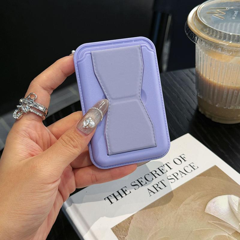 

Цветной чехол для телефона, держатель для карточек для iPhone, складной настольный держатель для телефона Magsafe, держатель для удостоверения личности, банковской карты