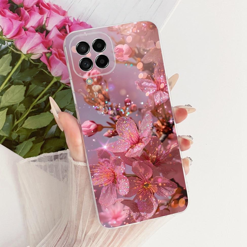 Clear For Samsung M53 5G Case Luxury Fashion Butterfly Funny Cute Painted Cover For Samsung Galaxy M53 5G SM-M536B Casing