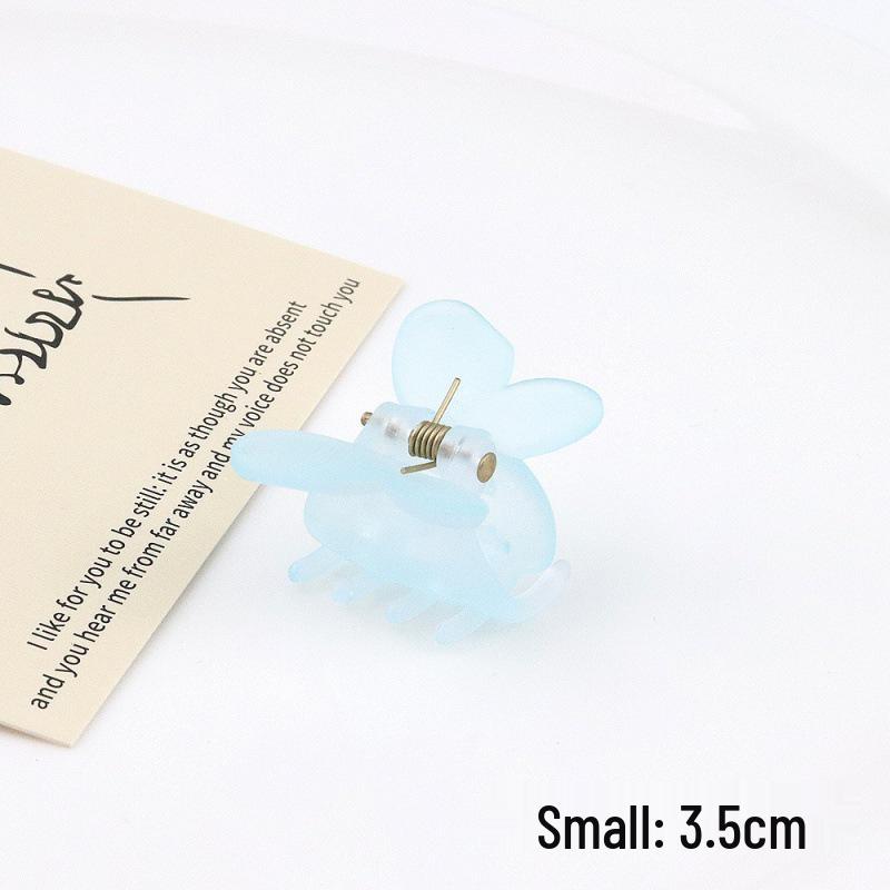 2024 Spring/Summer Matte Jelly Butterfly Hair Clip for Kids