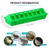 16 Hole Plastic Flip-Top Poultry Bird Feeder Ground Chicken Bird Feeder Trough Pheasant feeding bucket Quality Chick