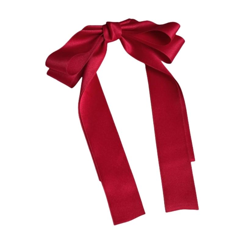 Women Hair Bows Barrette Hair Clip 2000s Trend Side Clip Fashionable Elegant Sweet Bowknot Photo Props