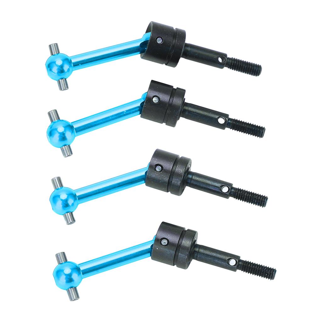 4Pcs Metal Universal Drive Shaft CVD 70mm for Tamiya TT02 110 RC Car Upgrade PartsBlue