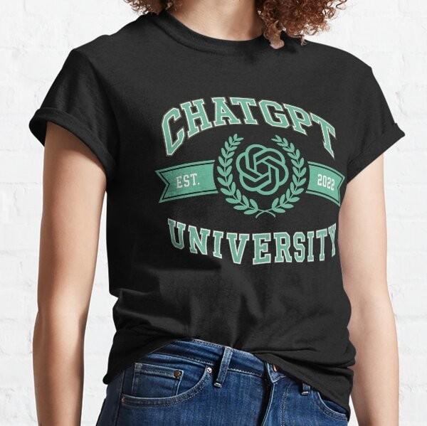 ChatGPT University Est 2022 Vintage Emblem Classic T-Shirt XXXL