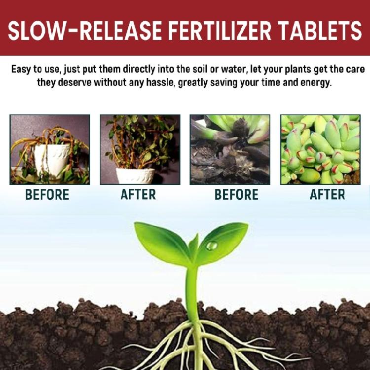 Gardening Slow Release Tablets Organic Fertilizers Strong Root for Garden