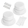 RV Plumbing Vent Cap Replacement Kit For 1 To 2 3/8 Inch Pipe, Includes Screws- For Trailers& Motorhomes