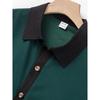 Mens Casual Color Block Breathable Thin Beach Shirt Shorts Set