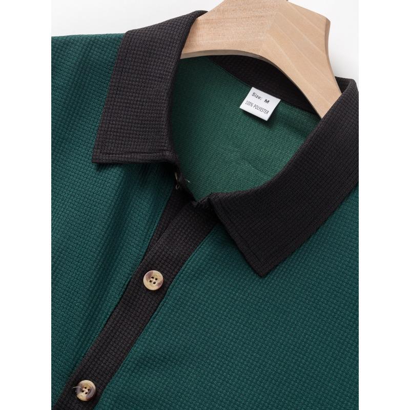 Mens Casual Color Block Breathable Thin Beach Shirt Shorts Set