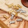 5pcs Stainless Steel Gold Plated Martin Boot Charms Pendants DIY Necklace Bracelet Jewelry Earring Making Accessories Wholesale