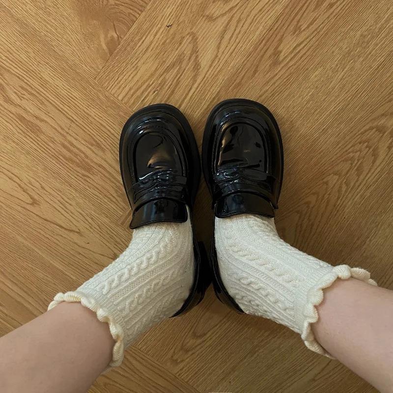 2025 Hot Sale Loafers Women's High Heels Round Toe Chunky Heels Classics Daily & Office Pumps Women Slip on New Shoes Zapatos