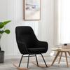 Rocking Chair Black Fabric