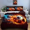 Football Print Bedding Set Sports Enthusiast Duvet Cover 1 Duvet Cover 2 Pillowcases Adult And Children Bedding Set Luxury Gifts