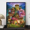 DIY Diamond Painting The Dreamy CastleCross Stitch Kit Mosaic Art Diamond Painting Full Circle Diamond Home Decoration