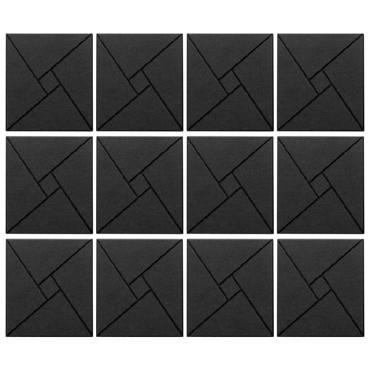12 Pack Self Adhesive Acoustics Foam Panels Square Soundproof Wall Panels Suitable for Recordings Studios and Classrooms