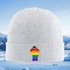 Pride hand symbol diverse stripes Men Women Unisex Knitted Hat Beanie Pullover Cap Winter Thermal Warm Christmas Outdoor Cycling