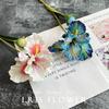 High-Quality Silk Iris Oil Painting Style Flower for Living Room, Wedding, or Photo Prop