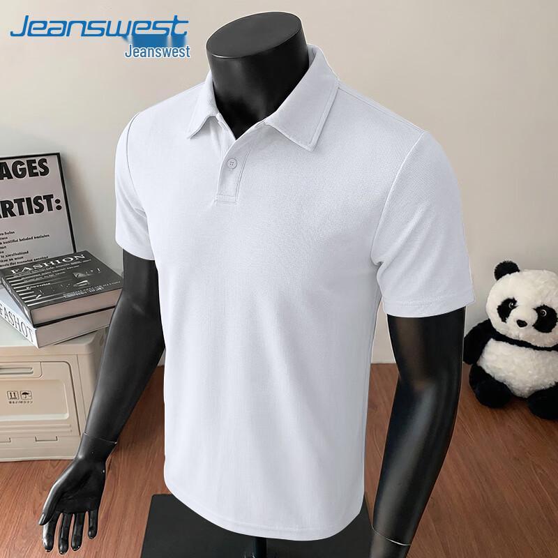 Jeanswest Unisex Textured Loose-Fit Polo T-Shirt