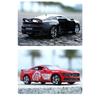 1/32 Mustang Shelby GT500 Alloy Sports Car Model Diecast Metal Toy Racing Car Vehicle Model Simulation Sound and Light Kids Gift