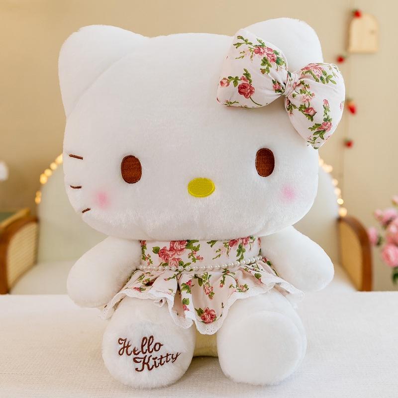 Cute Cartoon Wealthy Kt Cat Plush Toy Doll Pillow Pig Doll Machine Girls Birthday Gift Wholesale 32cm 40cm 50cm 60cm
