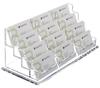 SANRUI Acrylic Business Card Business Card Card 3 4 Large Holds 600 Cards Stand, Holder, Holder, Horizontal, Columns, Tiers, Capacity, Approx.