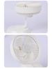 Rechargeable Desktop Fan with Light - 2026 Model, Oscillating Tabletop Electric Fan for Home or Office
