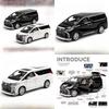 Toyota Alphard Car Model Alloy Toy Car With Sound Light For Kids Playroom