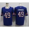 Buffalo Bills NFL Football Jersey 17 Josh Allen 27 Stefon Diggs 14 Isaiah Whitehead Authentic Style Fan Wear