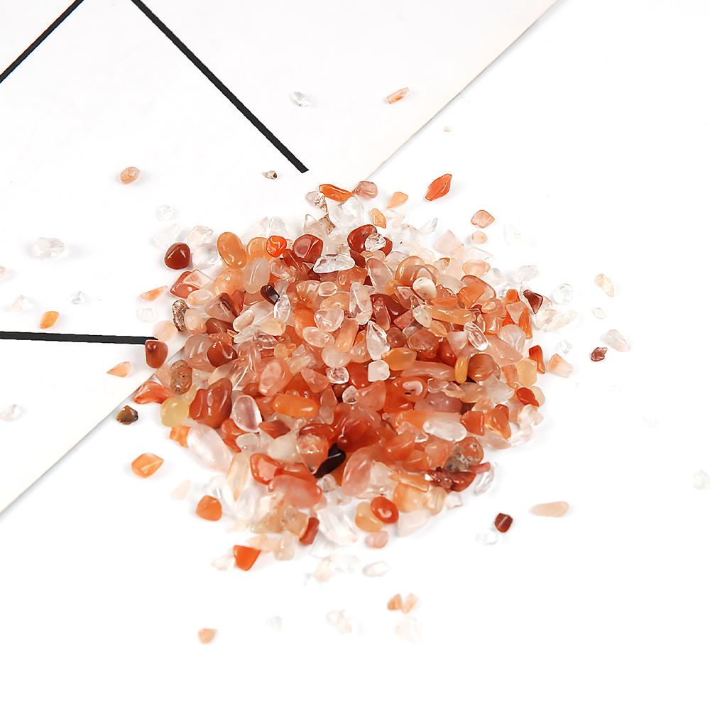 Hisenlee 500G Natural Crystal Aquarium Gravel Rocks Tumbled Crushed Stones Fountain Vase Planters Decorative Christmas New Year