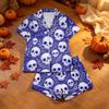 Women's Halloween Printed Pajama Set 2 Piece Casual Comfortable Sleepwear Set