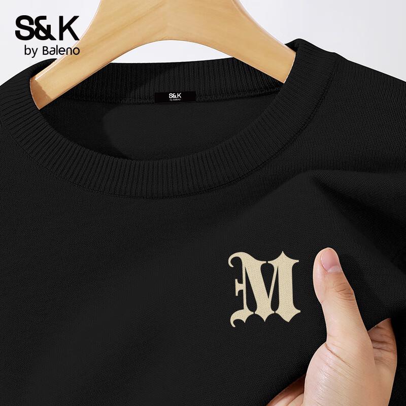 Baleno Men s S&K Series Letter Print Knit Sweater M