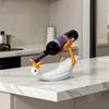 Suporte para Garrafa de Vinho Ganso, Porta-Garrafas Branco em Forma de Pato Impresso em 3D para Garrafas Standard, Decoração Engraçada para Cozinha e Bar, Presente Único para Amantes de Vinho