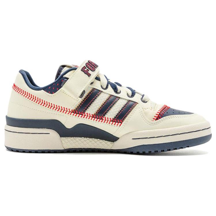 adidas Forum Low 'Baseball' (Unisex) Chalk White / Collegiate Navy / Scarlet Skateboard Shoes IE7309