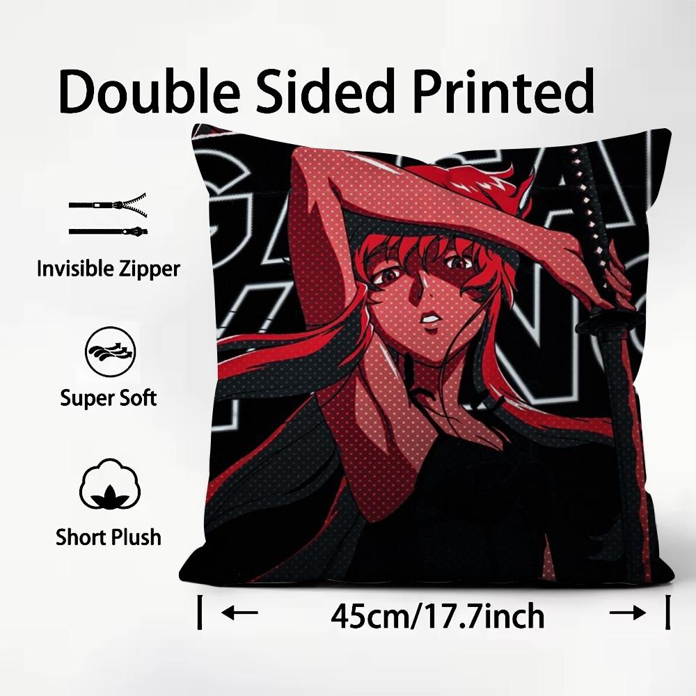 M-Mirai N-Nikki Cushion Cover Premium Comfort Reversible Pillow Cover - Dual - Use Design for Home & Car