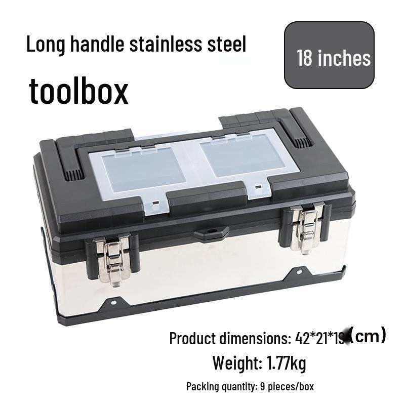 Stainless Steel Multi-Functional Tool Box for Household & Electrician Use