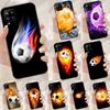 Fire Football Soccer Ball For Samsung Galaxy A15 A55 A53 A33 A35 A22 A32 A52 A54 A34 A14 A56 A36 A26 A16 A05 A06 Case
