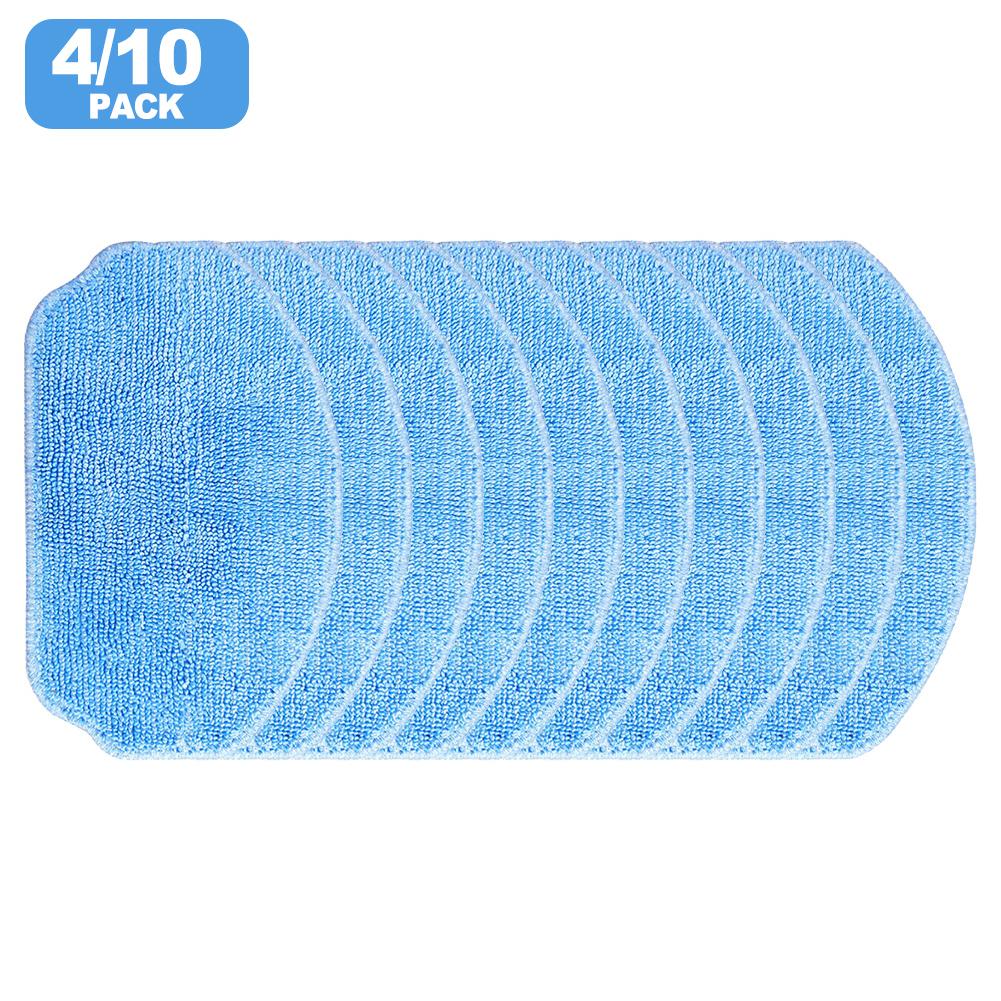 Microfiber Reusable Mop Cloth Replacement for Conga M10 / UMMUND For BR151 Robot Vacuum Cleaner 4 Pack 10 Pack Easy Install