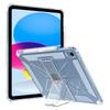 For iPad (2025)/10.9 (2022) Clear Case Kickstand Shockproof TPU + PC Tablet Cover with Pen Slot