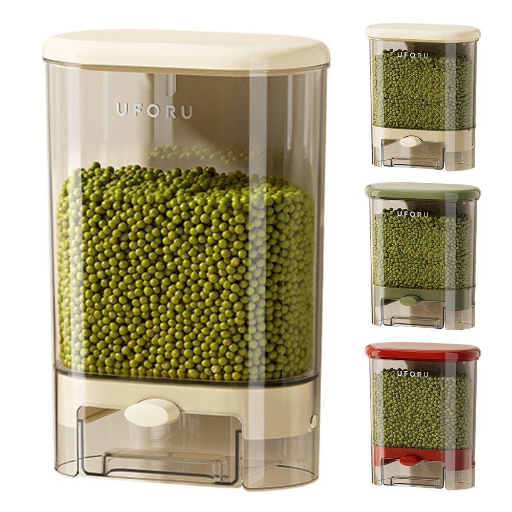 Plastic Sealed Rice Dispenser Wall Mounted Rice Dispenser Tank  Kitchen Accessories