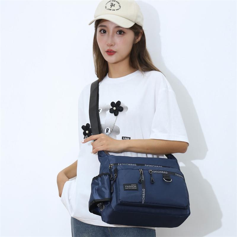 Men's Large Capacity Crossbody Bag Waterproof Shoulder Bag Business Travel Bag