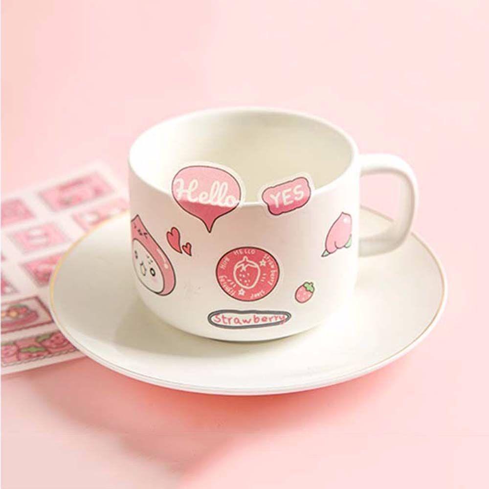 Frosted Sticker Cartoon Decorative Sticker Diary Stickers Pink Flash Point Sticker Anime Stickers