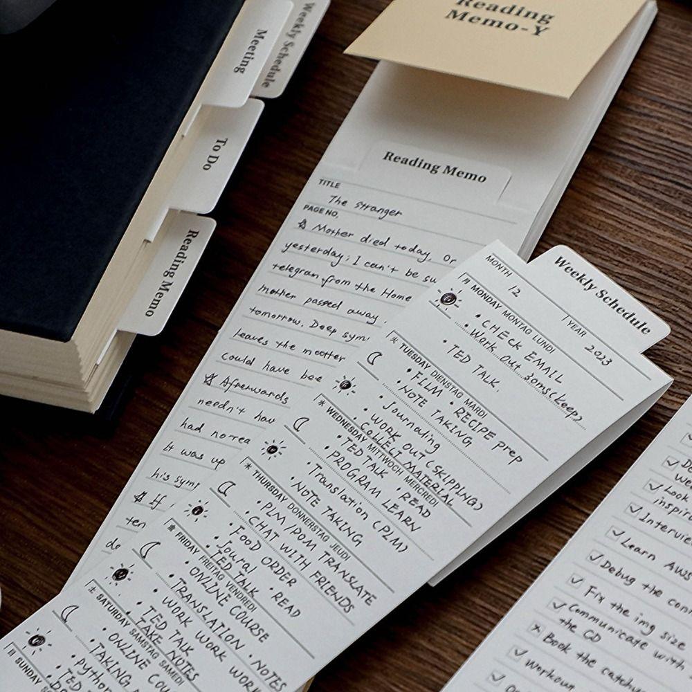 Daily Weekly Planner Note Paper Bookmark Type Note Pad New Memo Pads  Students